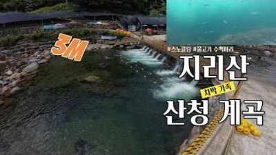 지리산 산청 계곡 차박 가족 나들이 수심 3미터 스노클링 여름 물놀이 가볼만한곳 추천