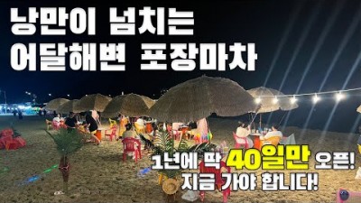 동해 묵호항 어달해변포차 해변뷰 모래사장 포장마차 맛집여행 가볼만한곳