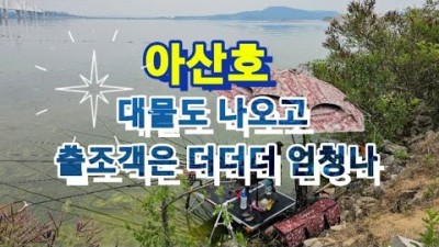 서울근교 아산호 대물 붕어낚시 포인트 출조, 무료노지 민물낚시터, 붕어낚시 조황 및 채비정보