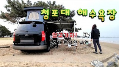 충남 태안 청포대해수욕장 차박 캠핑, 동죽, 백합, 골뱅이 해루질 포인트, 태안 바다캠핑 가족여행 여름휴가 스타렉스캠핑카 캠핑장 가볼만한곳 추천