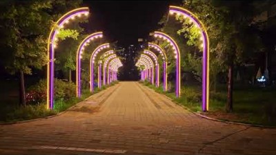 세종 비단강 불빛거리 야간 산책 야경명소 공원나들이 가볼만한곳 추천